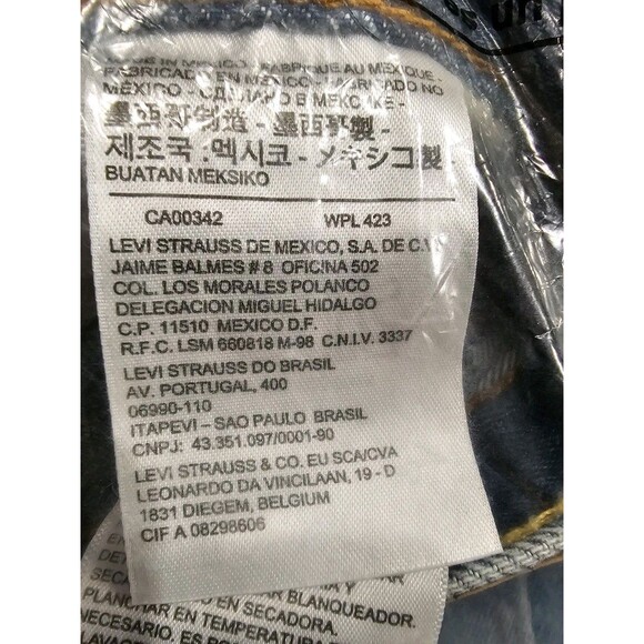 Levi's Men's 501 Jeans Original Fit Straight Leg Button Fly Warp Stretch 36 X 34 - Picture 7 of 10